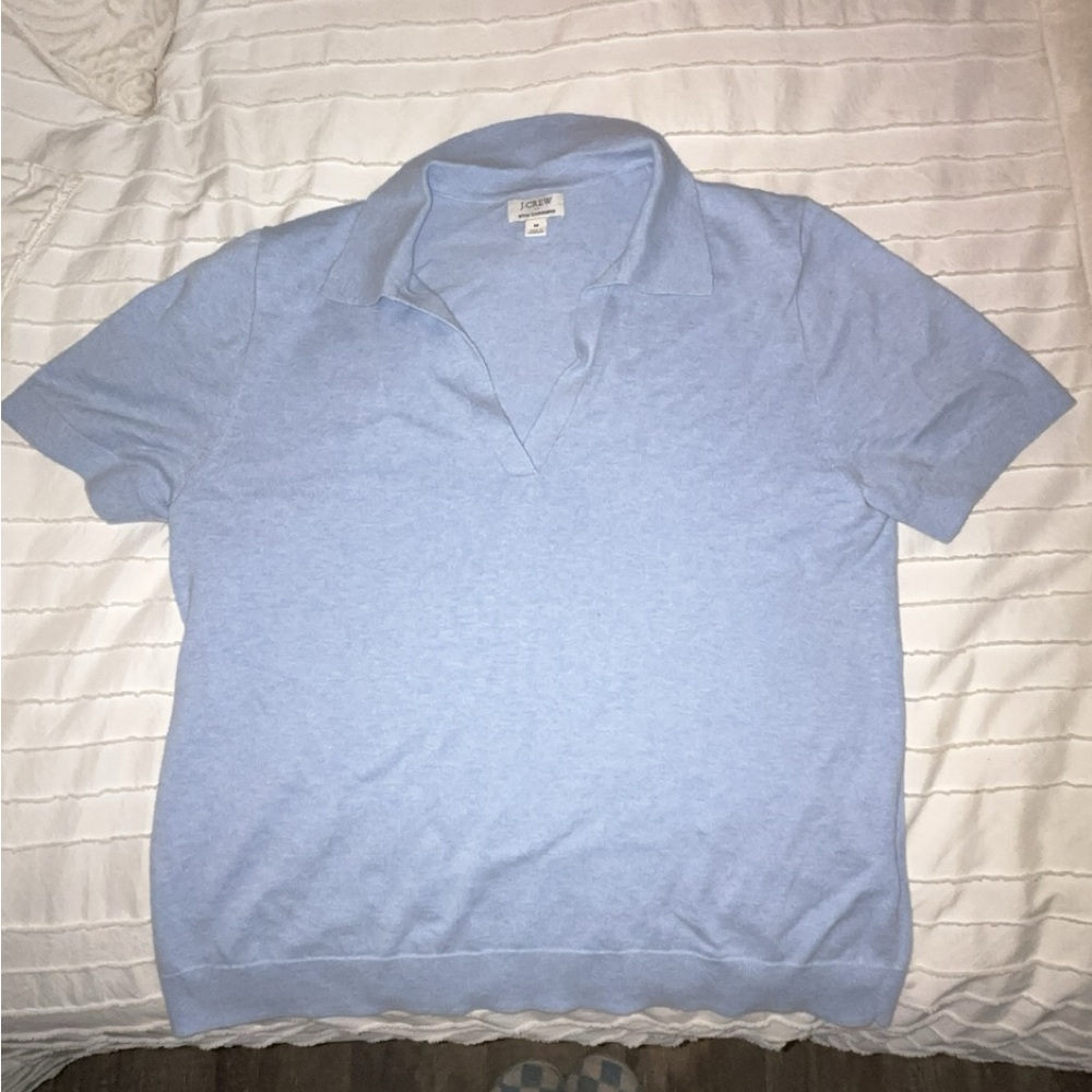 J. Crew Cotton-blend polo sweater